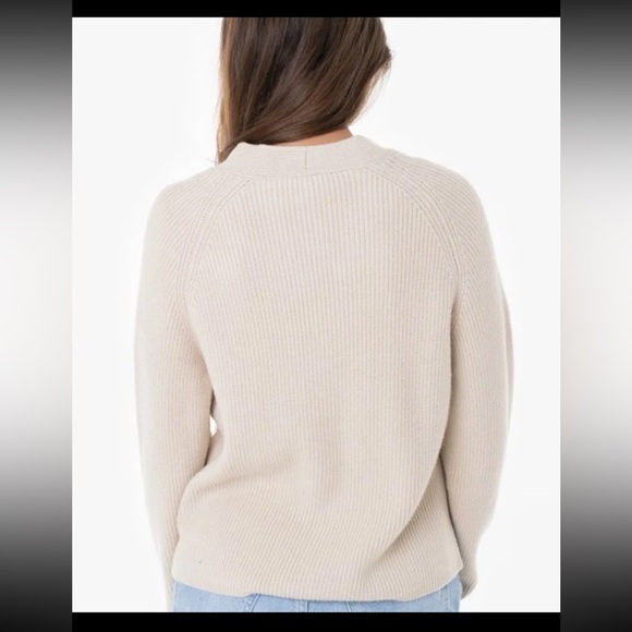 Tom Tailor Taupe Beige Button Front Neutral Cardigan Sweater size Large - Picture 5 of 12